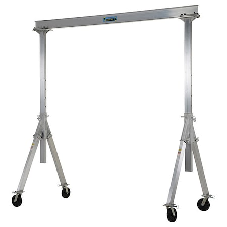 Adjustable Hgt Aluminum Gantry Crane MPN:AHA-2-10-8