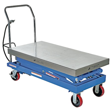 Air Hydraulic Steel Cart, 1500 lb. Cap, 24