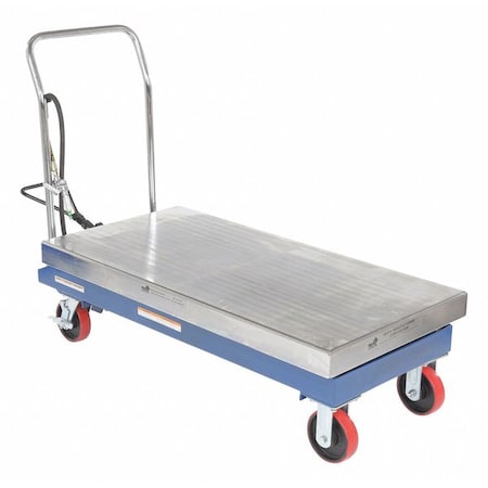 Air Hydraulic Steel Cart, 2000 lb. Cap, 24