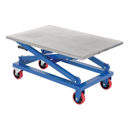MECH SCISSORS CART, HAND CRANK 26X40 1000 LBS CAP MPN:CART-1000-M