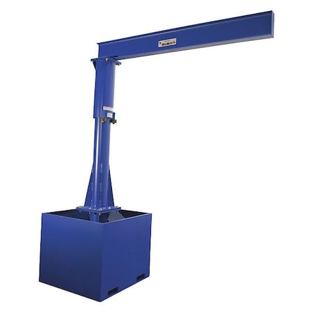 Portable Jib Crane - Fork Tube Base MPN:JIB-CB-100-8-10