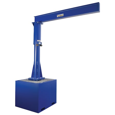 Jib Crane, Portable, 1, 000 lb Capacity, 8 ft Boom MPN:JIB-CB-100-8-10-BC