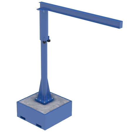 Portable Jib, Concrete Base, 8 ft., 250 MPN:JIB-CB-25-8-10-BC