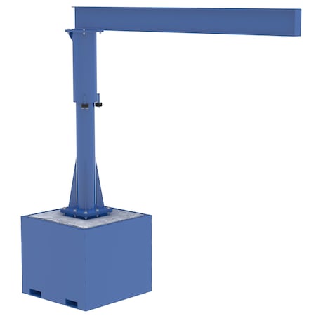 Portable Jib, Concrete Base, 10 ft., 500 MPN:JIB-CB-50-10-10-BC