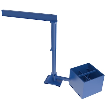 Jib Crane, Portable, 1, 000 lb Capacity, 8 ft Boom MPN:JIB-CBX-100-8-10