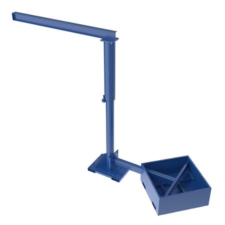 Jib Crane, Portable, 250 lb Capacity, 8 ft Boom MPN:JIB-CBX-25-8-10