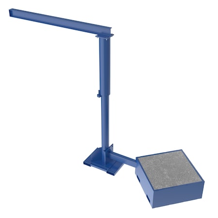 Jib Crane, Portable, 250 lb Capacity, 8 ft Boom MPN:JIB-CBX-25-8-10-BC