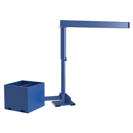 Jib Crane, Portable, 500 lb Capacity, 10 ft Boom MPN:JIB-CBX-50-10-10