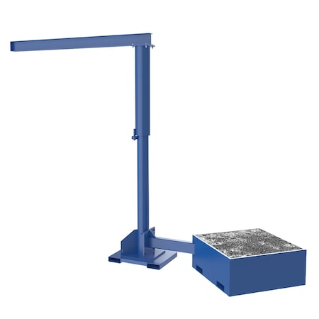 Jib Crane, Portable, 500 lb Capacity, 8 ft Boom MPN:JIB-CBX-50-8-10-BC