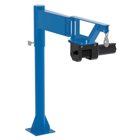 Davit Crane, 400 lb Capacity, 0 in to 38.5 in Reach, 0 in to 120 in Lift Range, Blue MPN:VAN-J-DC