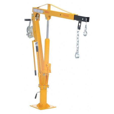 Jib Crane, Base Mounted, 2, 000 lb Capacity, Height Under Span: 7 ft MPN:WTJ-4