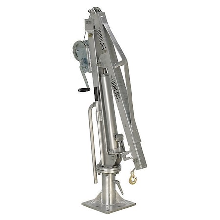 Jib Crane, Base Mounted, 1, 000 lb Capacity, Height Under Span: 8 ft MPN:WTJ-4-G