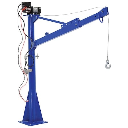 Davit Crane, 1, 500 lb Capacity, 43.06 in to 66.75 in Reach, 47-1/8 in to 73-5/16 in Lift Range MPN:WTJ-E-15-3-DC