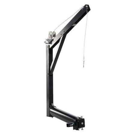 Davit Crane, 600 lb Capacity, 47 in Reach, 0 in to 84 in Lift Range, Black MPN:WTJ-HITCH