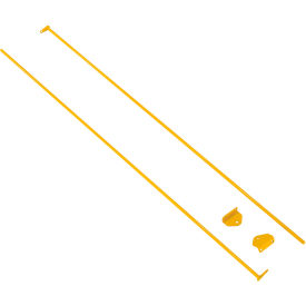 Vestil™ Sling Rack Hook Lock System 67-3/8''L x 3-1/4''W Yellow SLR-LS