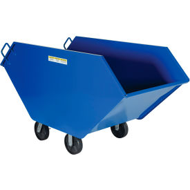 Vestil™ Steel Chip & Waste Truck 1-3/4 Cu. Yd. 2000 lb. Capacity Blue CHIP-22.2