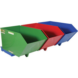 Triple-Bin Recycling Hopper 1.5 Cu. Yd. Total Cap. 2000 Lb. Cap. ENVIR-BIN