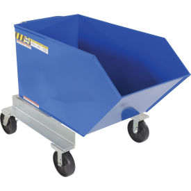 Vestil™ Steel Portable Tilting Hopper 3/4 Cu. Yd. 2000 lb. Capacity Blue P-HOP-0.75