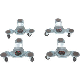 Vestil™ Steel Leg Dolly Polypropylene Swivel Wheels 300 lb. Capacity Set of 4 LEG-D-12-4PK