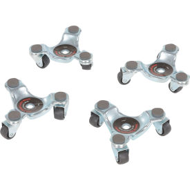 Vestil™ Steel Leg Dolly Polypropylene Swivel Wheels 200 lb. Capacity Set of 4 LEG-D-4PK