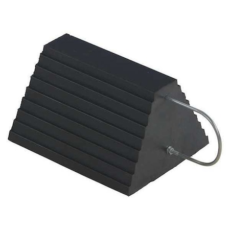 Molded Rubber Wheel Chock With U Handle MPN:RWC-9-U
