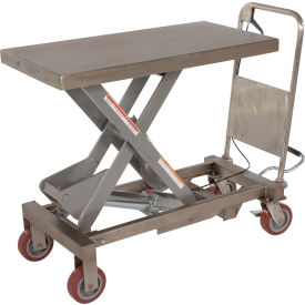 Vestil™ Aluminum Hydraulic Elevating Cart w/Foot Pump 39-1/2