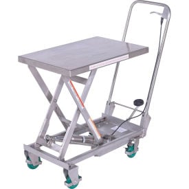 Vestil™ Premium Steel Scissor Lift Cart w/Hand Release 27-5/8