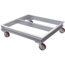 Vestil™ Aluminum Channel Dolly with Poly-On-Steel Casters 2000 lb. Capacity 42