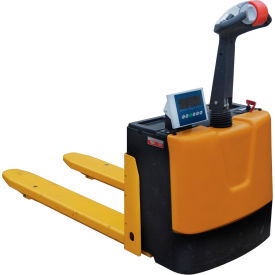Vestil Self-Propelled Electric Scale Pallet Jack 3000 lb. Cap. 28-1/4