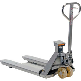 Vestil Manual Pallet Jack Scale Truck Stainless 5000 lb. Cap 27-1/2