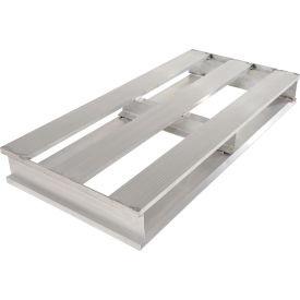 Heavy Duty Open Deck Half Pallet Aluminum 2-Way Entry 40