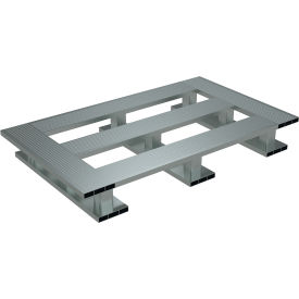 Heavy Duty Skid Bottom Open Deck Half Pallet 4-Way Entry 40