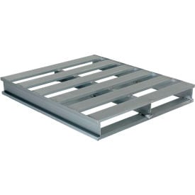 Rackable & Stackable Open Deck Pallet Aluminum 2-Way Entry 48
