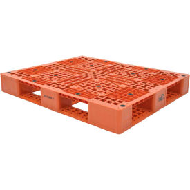 Stackable Open Deck Pallet Plastic 4-Way Entry 47-3/8