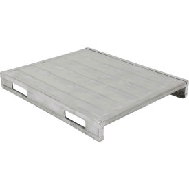Solid Closed Deck Pallet Steel 4-Way Entry 39-1/2