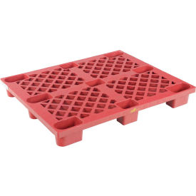 Nestable Skid Open Deck Pallet Plastic 4-Way Entry 47 x 39-1/4