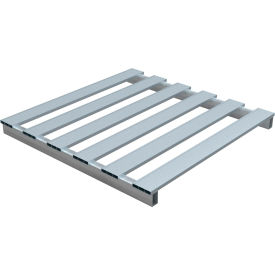 Half Skid Open Deck Pallet Aluminum 2-Way Entry 24