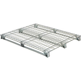 Welded Wire Open Deck Pallet Galvanized Steel 4-Way 40