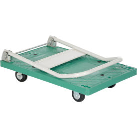 Vestil Folding Plastic Deck Platform Truck FPT-2133 33 x 21 500 Lb. Capacity FPT-2133