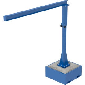 Vestil™ Steel Portable Jib Crane with Filled Base 10' I-Beam 250 lb. Capacity Blue JIB-CB-25-10-10-BC