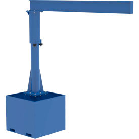 Portable Jib Crane With Empty Base 500 lb. Cap 135-1/8