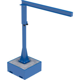 Portable Jib Crane With Filled Base 500 lb. Cap 112-1/8
