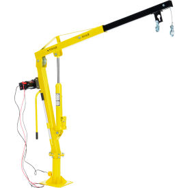 Vestil™ DC Powered Winch Truck Jib Crane 500 lb. Capacity Yellow WTJ-2-DC