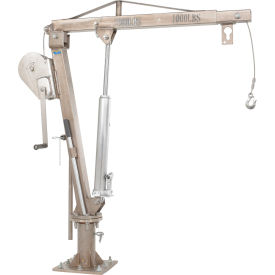 Vestil™ Winch Truck Jib Crane 500 lb. Capacity Silver WTJ-4-SS