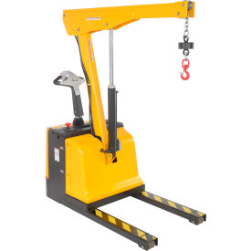 Vestil™ Steel Electric Powered Low Profile Floor Crane 1600 Lb. Capacity Yellow EPFC-16-LP