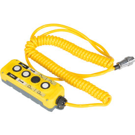 Vestil™ Plastic Power Lift Hand Control for Fully Powered Electric Floor Crane Models Yellow EPFC-HC