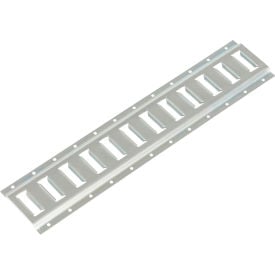 Vestil™ Steel Zinc Plated E-Track 2'L Silver E-TRK-2-ZN-1PK