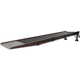 Vestil™ Steel Overlap Yard Ramp 360''L x 102-3/8''W 20000 lb. Capacity Earth Tone Brown YR-20-8530