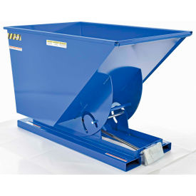 Steel Self-Dumping Forklift Hopper W/ Bump Release 1 Cu. Yd. 6000 Lbs. Cap. Blue D-100-HD