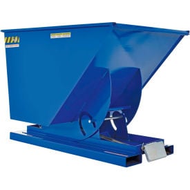 Steel Self-Dumping Forklift Hopper W/ Bump Release 1 Cu. Yd. 2000 Lbs. Cap. Blue D-100-LD